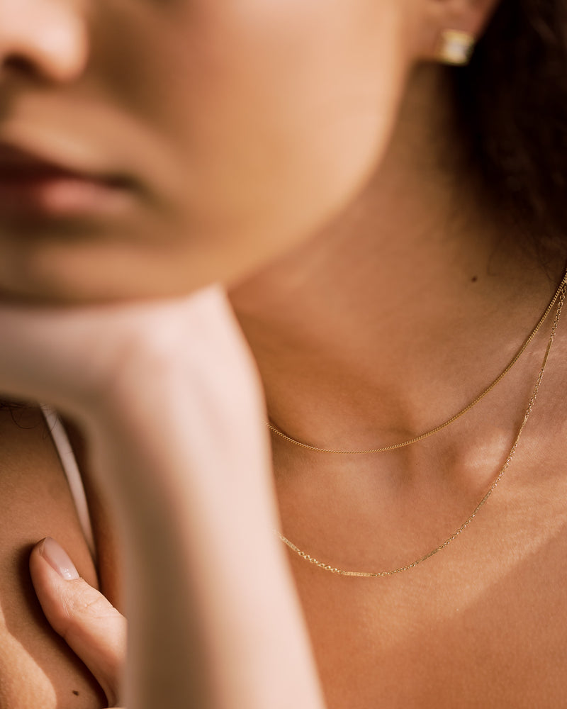 
                  
                    Cable & Bar Necklace ✧ 14k Gold-Filled
                  
                